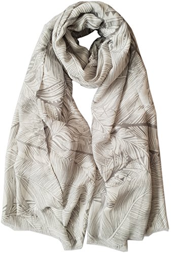 Glamlondon GlamLondon Women's Large Leaf Print Scarf