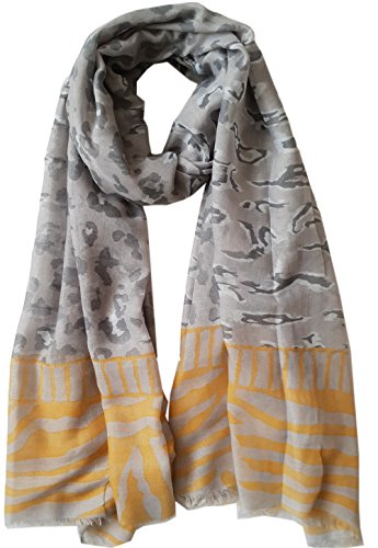Glamlondon GlamLondon Women's Leopard Animal Pattern Scarf