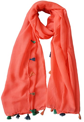 Glamlondon GlamLondon Women's Plain Scarf With Tassel