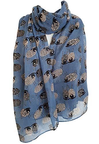Glamlondon GlamLondon Women's Sketch Sheep Printed Scarf