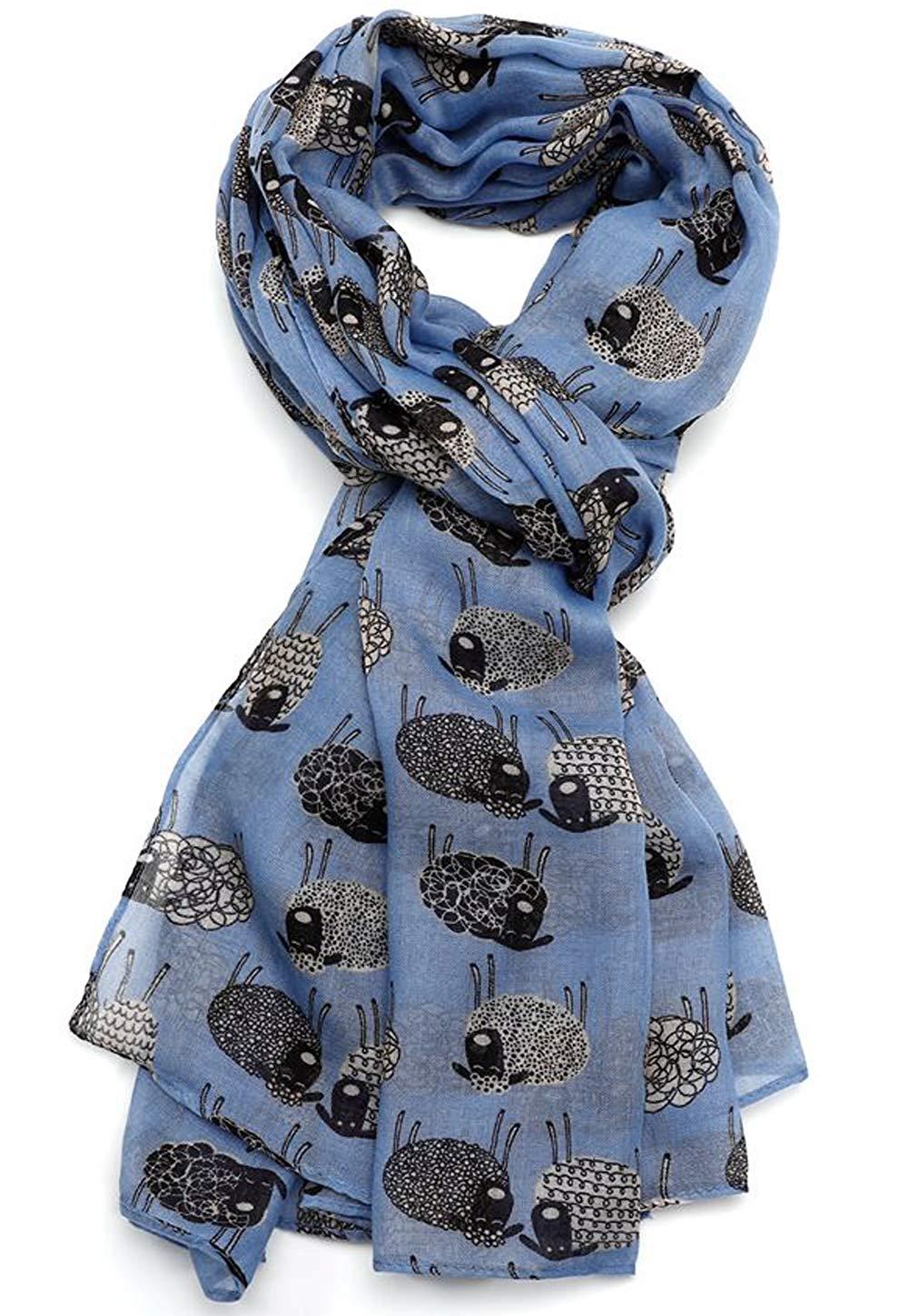 glamlondon GlamLondon Women's Sketch Sheep Printed Scarf
