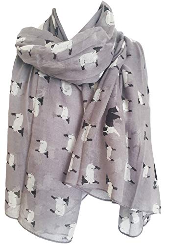 Glamlondon GlamLondon Women's Watercolour Sheep Print Scarf