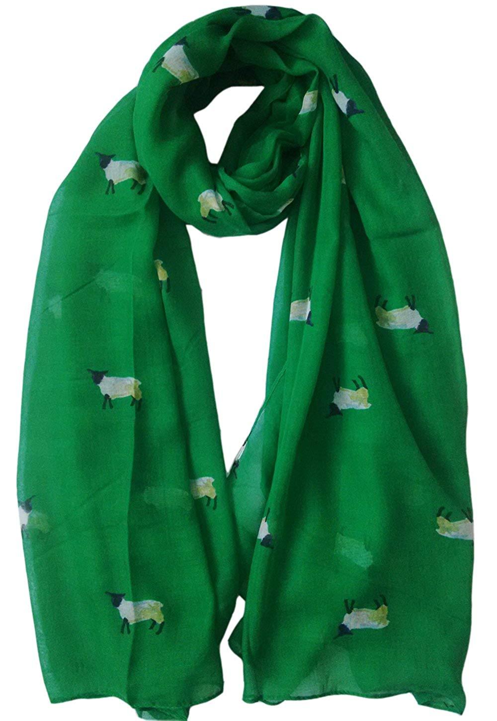 glamlondon GlamLondon Women's Watercolour Sheep Print Scarf