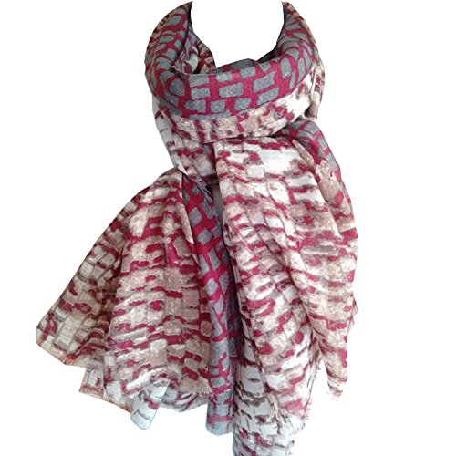 Glamlondon Shaded Squares Print Scarf Check Checks Pattern Beautiful New Oversized Shawl