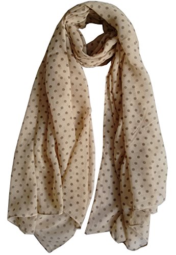 Glamlondon Spotty Scarf Womens Fashion Polka Dots Spots Shawl Wrap Glam-London