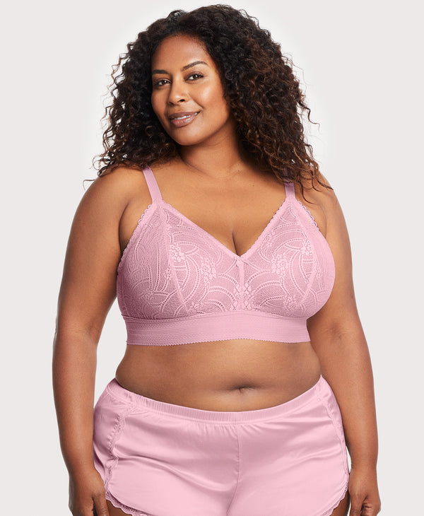 glamorise Bramour Gramercy Luxe Lace Bralette Mauve