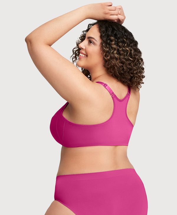 Glamorise Front-Closure Smoothing WonderWire Bra Berry