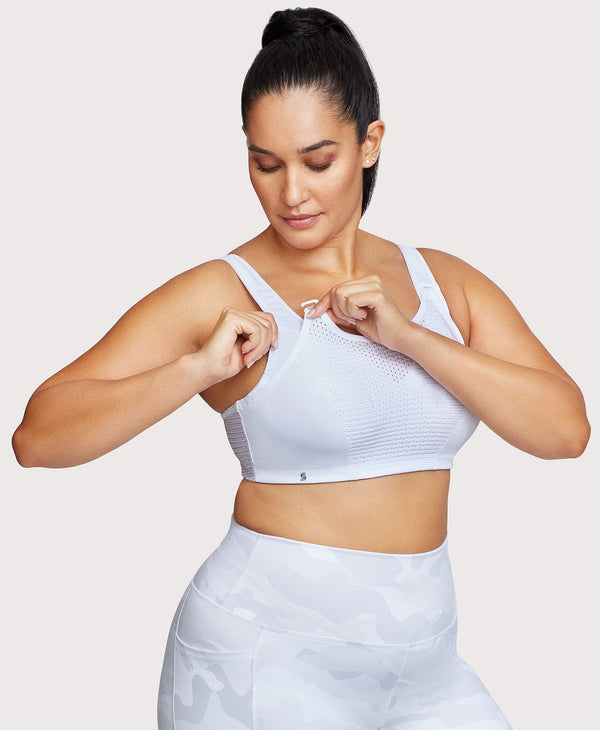 Glamorise Custom Control Sports Bra White