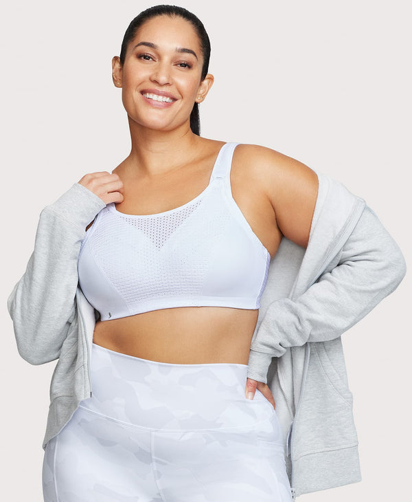 glamorise Custom Control Sports Bra White
