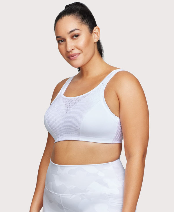 Glamorise Custom Control Sports Bra White