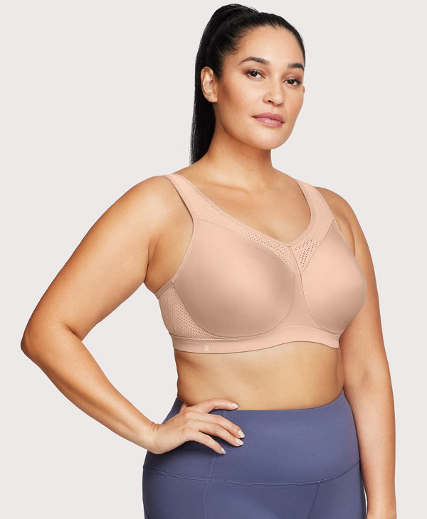 Glamorise High Impact Underwire Sports Bra Cafe