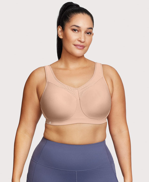 glamorise High Impact Underwire Sports Bra Cafe