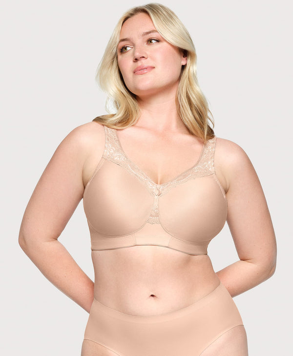 Glamorise MagicLift Seamless Firm Support Bra Cafe