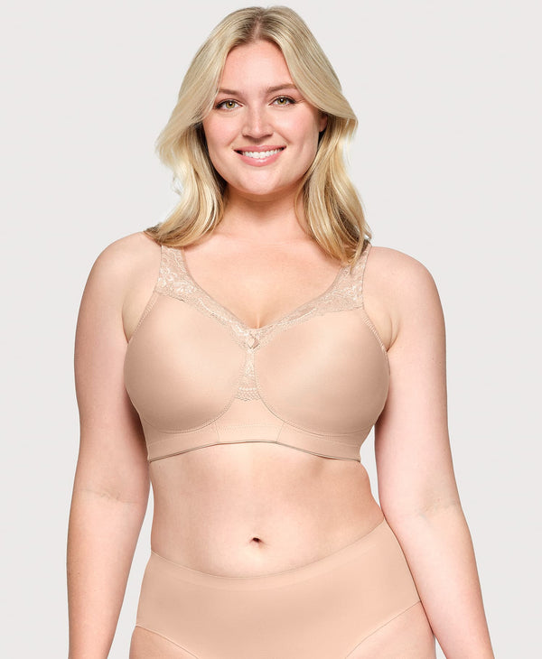 glamorise MagicLift Seamless Firm Support Bra Cafe