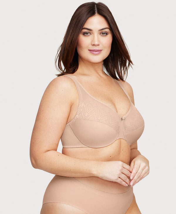 Glamorise WonderWire Minimizer Bra Cafe