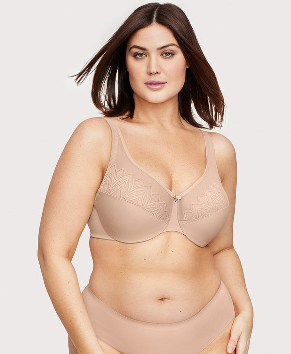 glamorise WonderWire Minimizer Bra Cafe