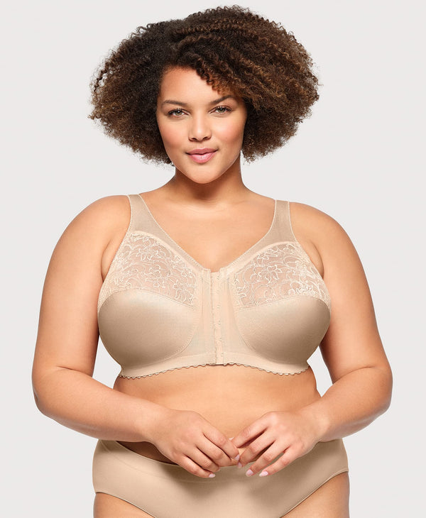 Glamorise MagicLift Front-Closure Support Bra Blush