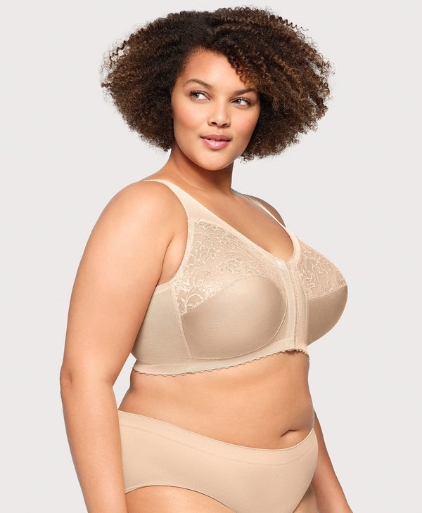 Glamorise MagicLift Front-Closure Support Bra Blush