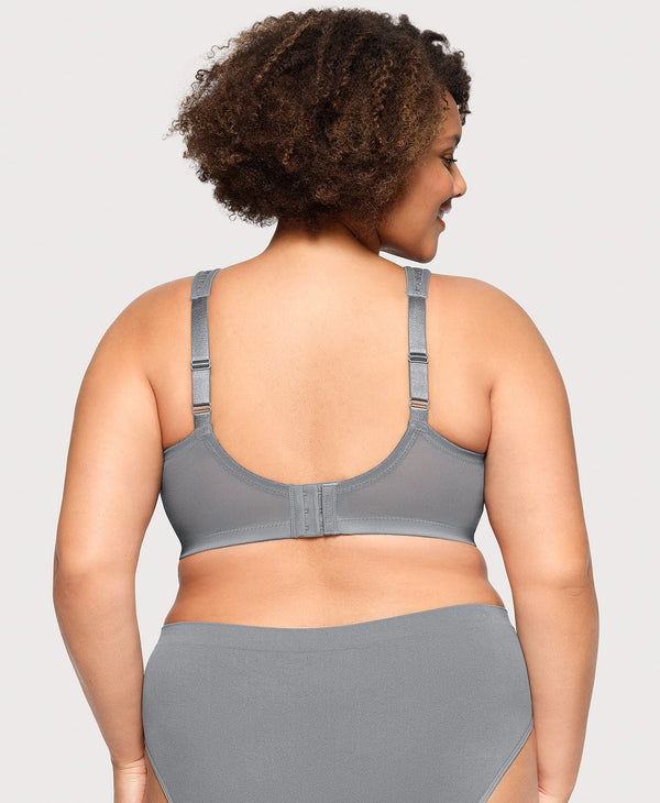 Glamorise MagicLift Moisture Control Bra Gray Heather