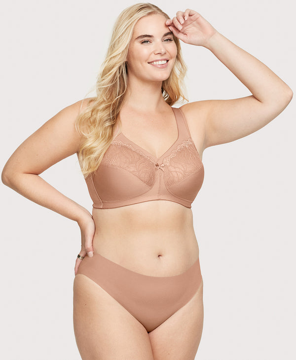 glamorise MagicLift Natural Shape Support Bra Cappuccino
