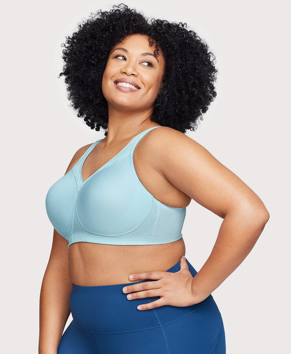 Glamorise MagicLift Seamless Sports Bra Frosted Aqua