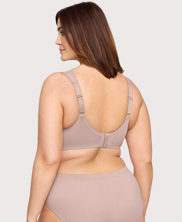 Glamorise MagicLift Seamless Support T-Shirt Bra Taupe