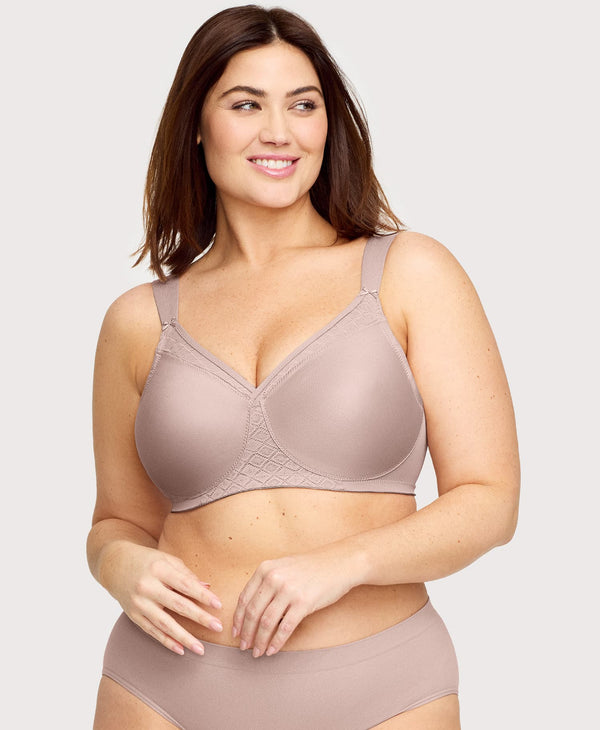 Glamorise MagicLift Seamless Support T-Shirt Bra Taupe
