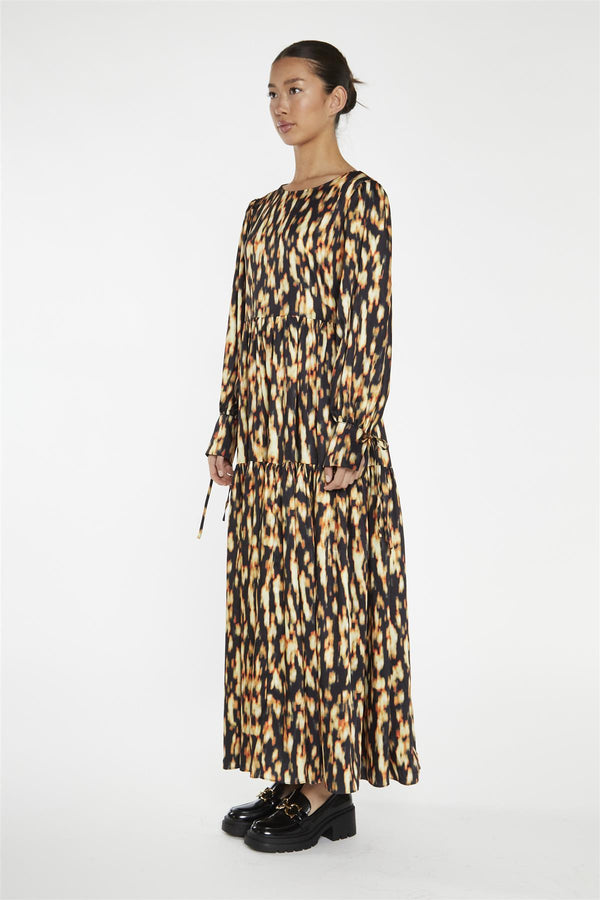 Glamorous Digital Tie-Dye Oversized Tie-Front Maxi-Dress