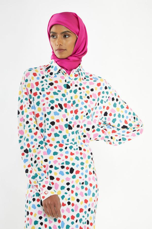 glamorous Abstract Spot Long Sleeve Shirt
