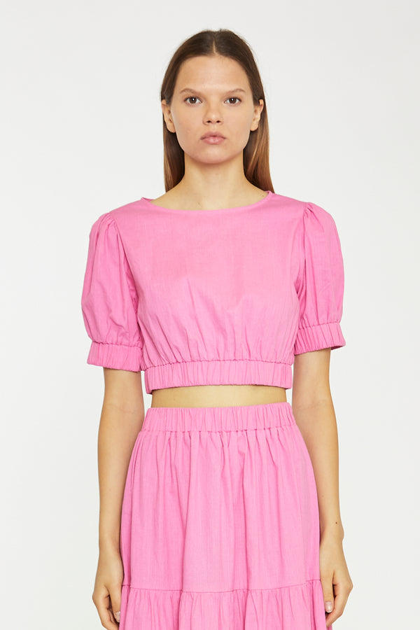 Glamorous Azalea Puff Sleeve Crop-Top