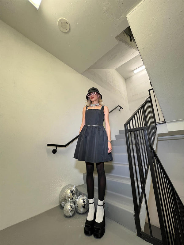 glamorous Back Corset Mini-dress