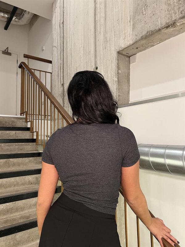 Glamorous Black Classic Crew-Neck Top