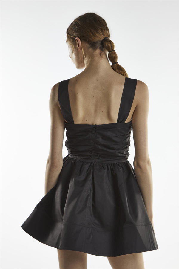 Glamorous Black Diamante Buckle Mini-Dress