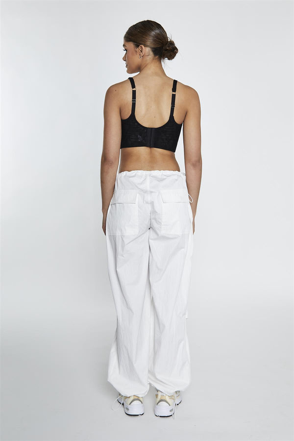 Glamorous Black-Lace Corset Crop-Top