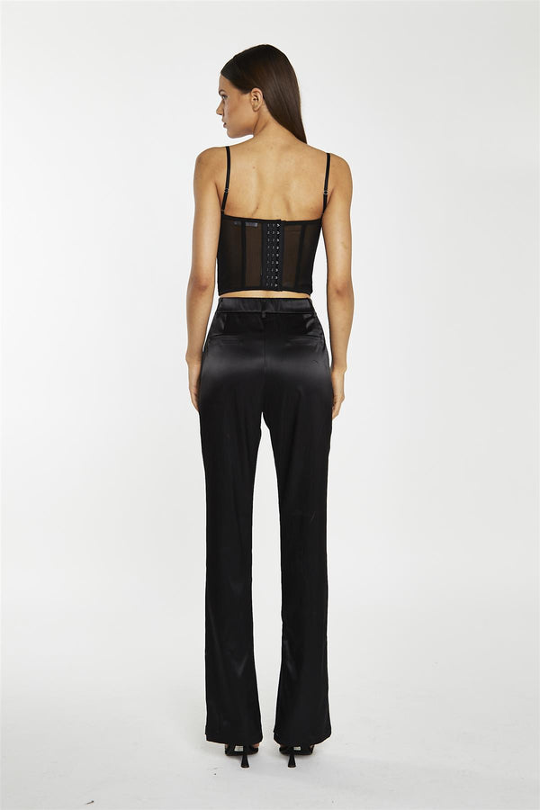 Glamorous Black-Lace Corset Top