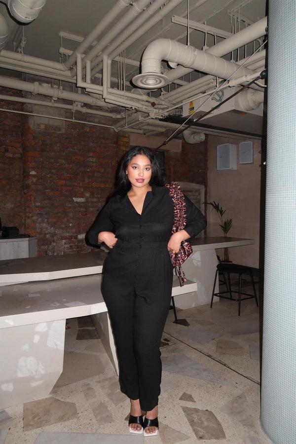 Glamorous Black Long-Jumpsuit