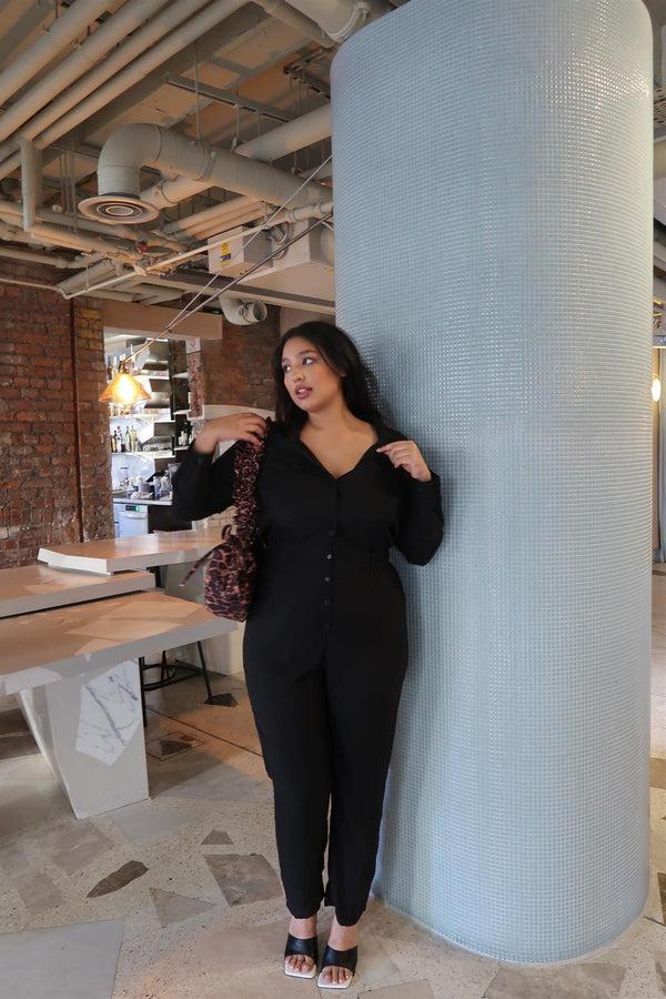 Glamorous Black Long-Jumpsuit