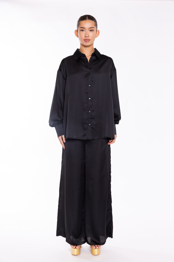 Glamorous Black Long Sleeve Shirt