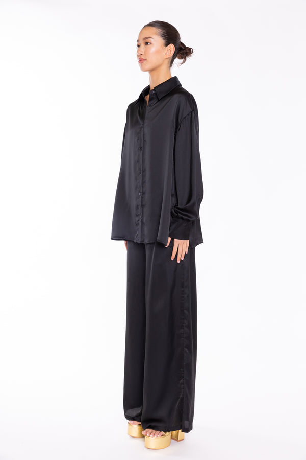 Glamorous Black Long Sleeve Shirt