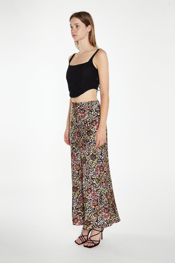 Glamorous Black Mesh Lace-Up Corset Top