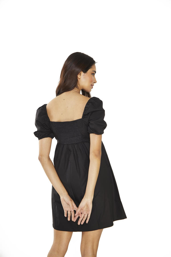 Glamorous Black Square-Neck Mini-Dress