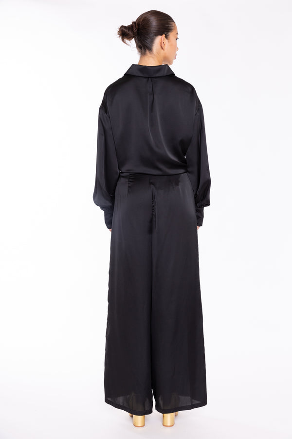 Glamorous Black Wide Leg Trousers