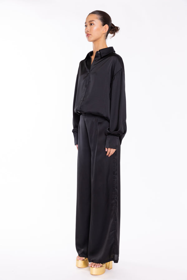 Glamorous Black Wide Leg Trousers