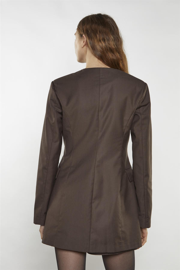 Glamorous Brown Blazer Mini-Dress