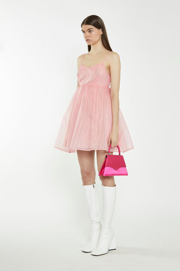 Glamorous Bubblegum Pink Babydoll Mini Dress