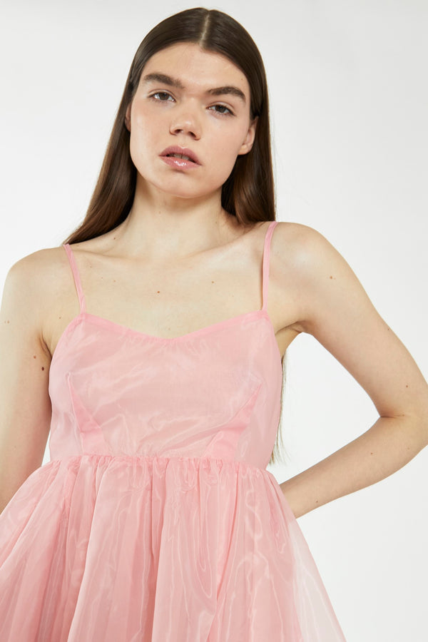 Glamorous Bubblegum Pink Babydoll Mini Dress