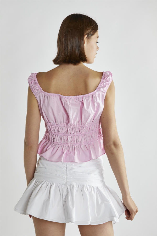 Glamorous Candy Pink Short Sleeve Crop-Top