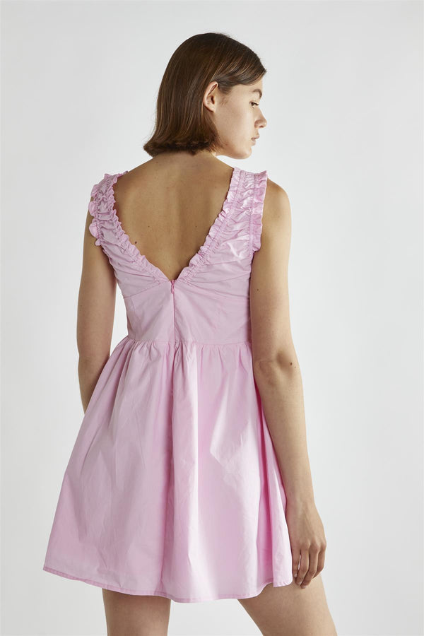 Glamorous Candy-Pink Skater Mini-Dress