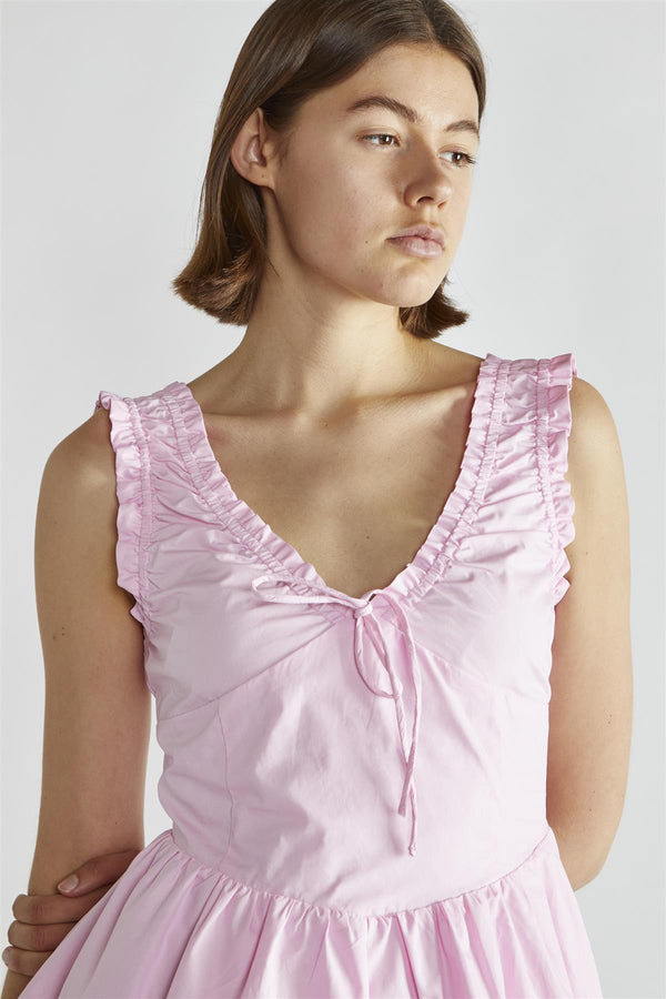 Glamorous Candy-Pink Skater Mini-Dress