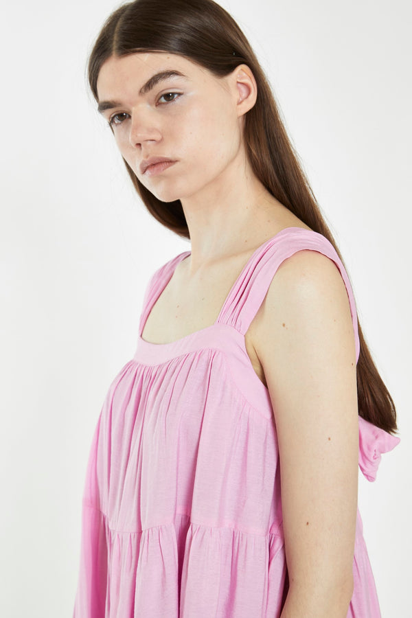 Glamorous Candy Pink Tie-Back Mini Dress